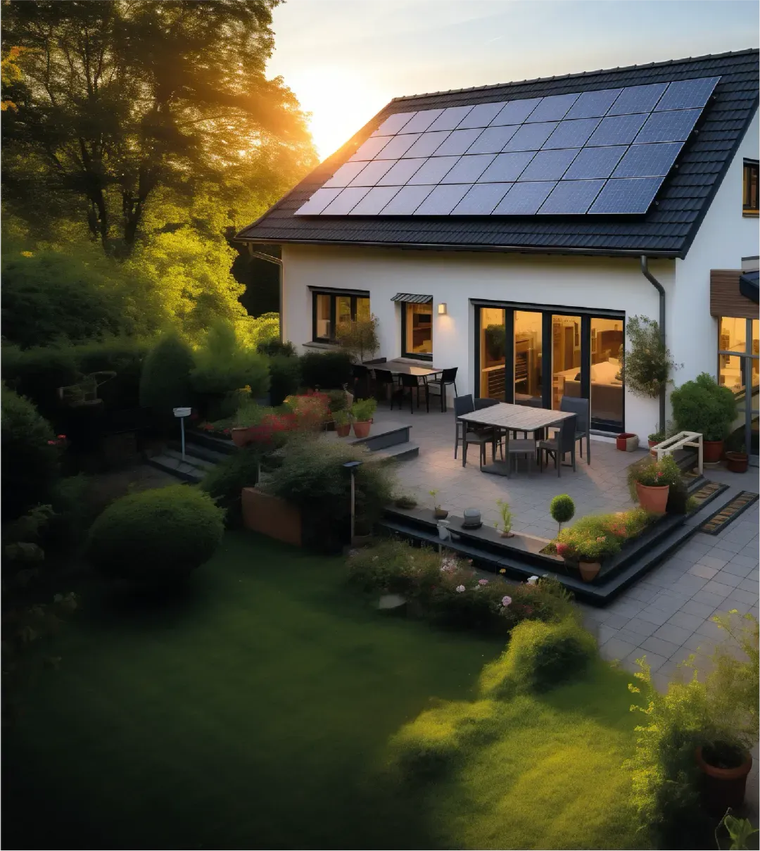 Photovoltaikanlage auf einem Einfamilienhaus