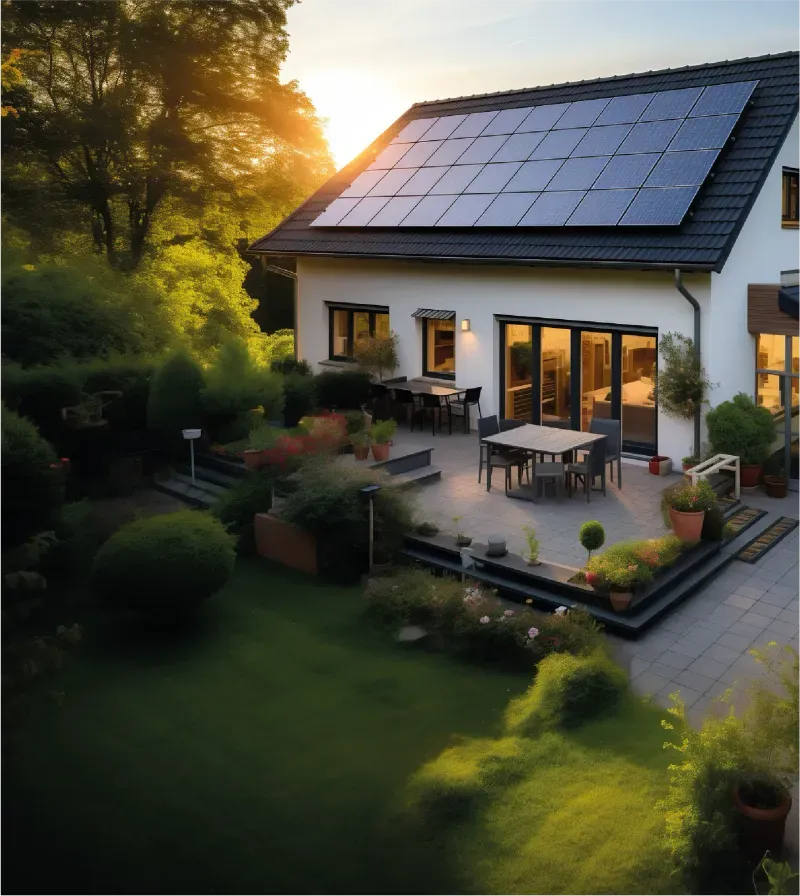 Photovoltaikanlage auf einem Einfamilienhaus